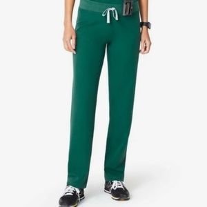 Figs Livingston Scrub Pants - M - Hunter Green